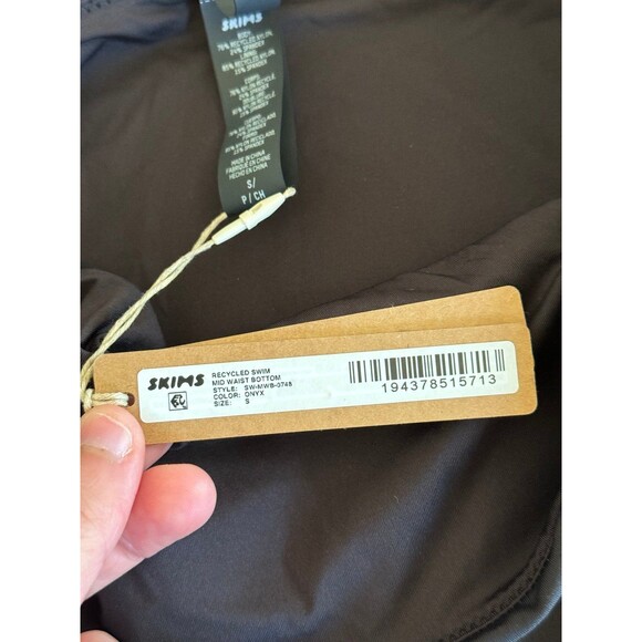 Skims Swim Mid Waist Bottom  Size Small Onyx - Picture 6 of 6